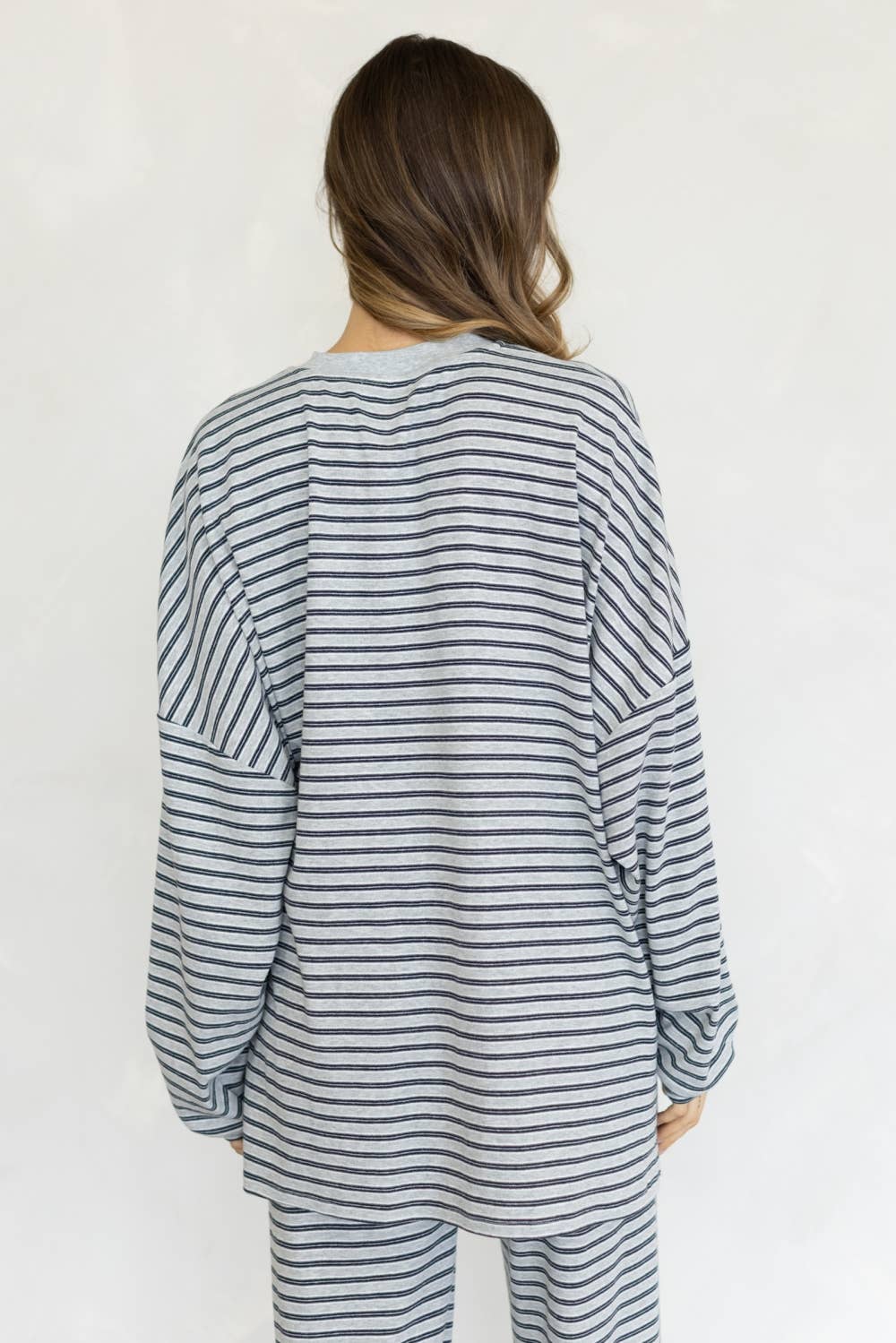 Lorenze Stripe Top