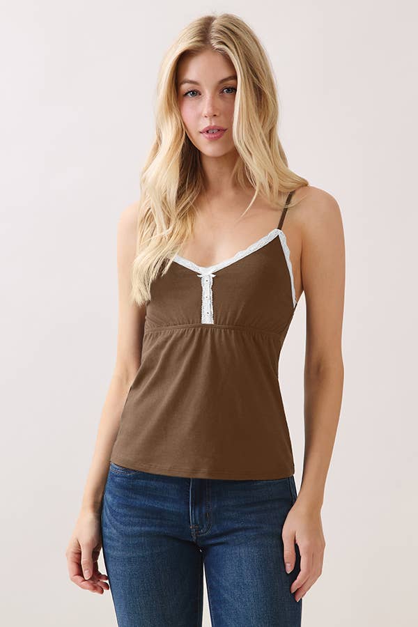 BabyDoll Lace Trimmed Cami