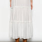 Ruffle Chiffon Maxi Skirt