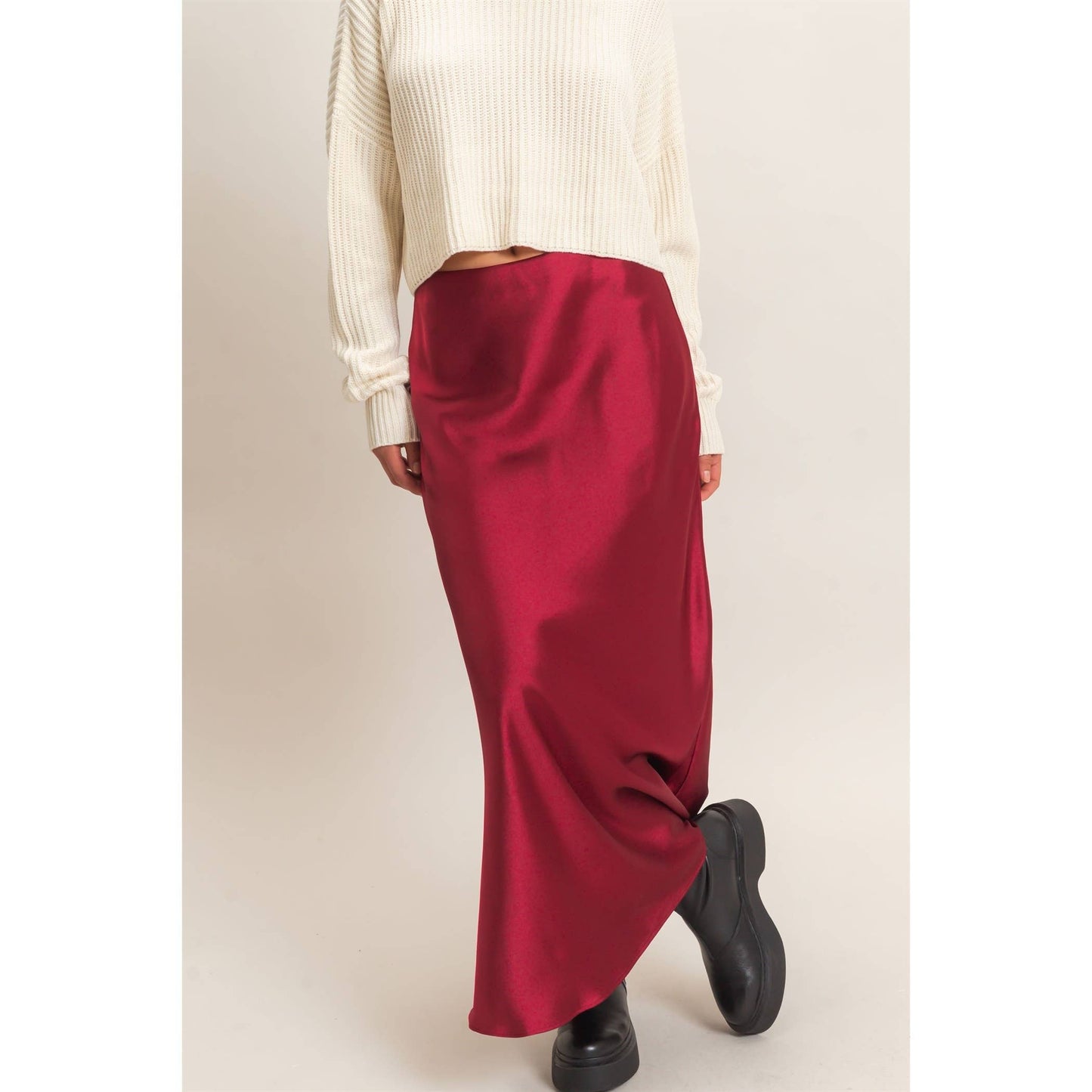 Satin Maxi Skirt