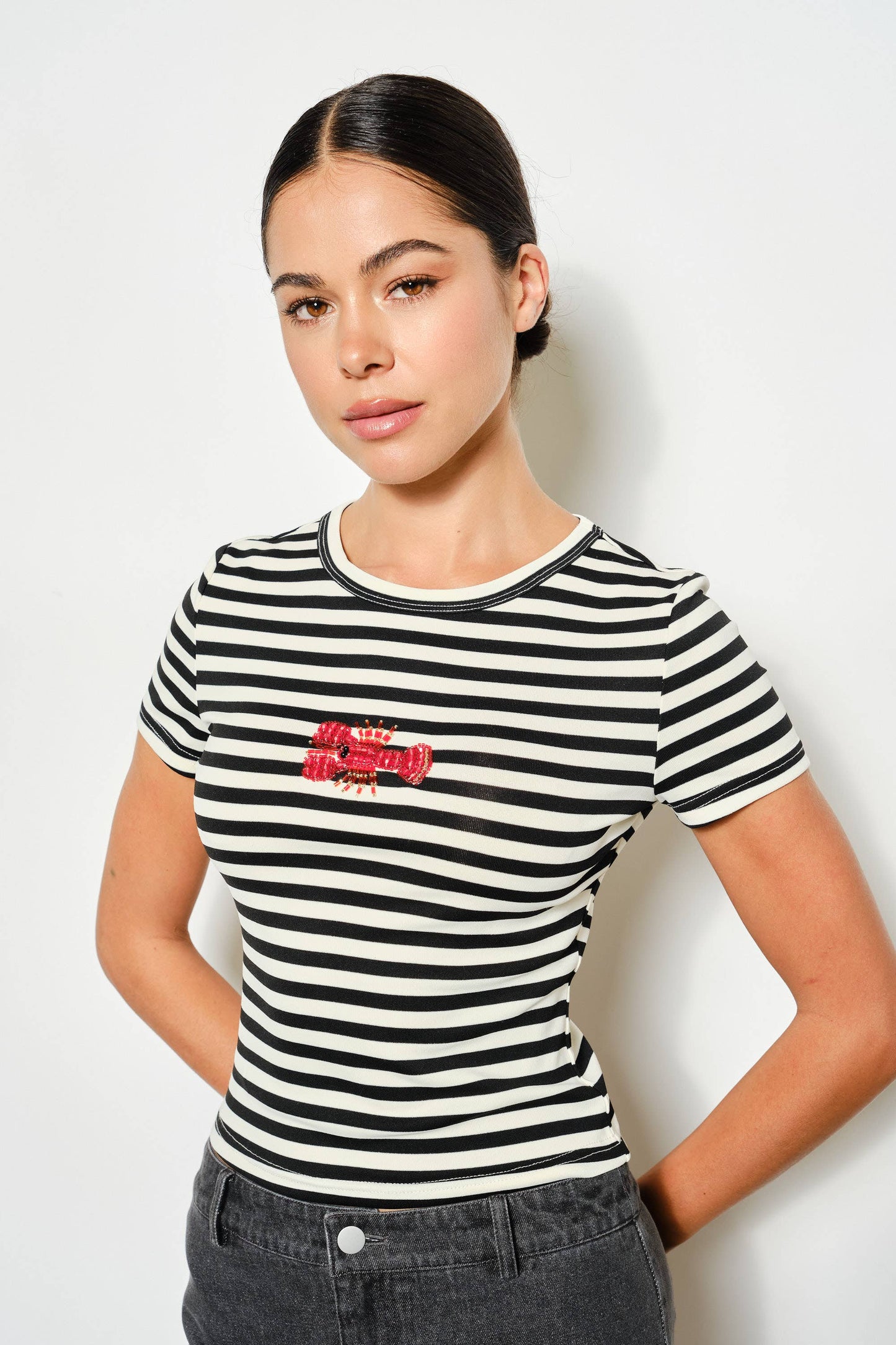 Lobster Beaded Tee