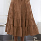Tiered Gingham Skirt