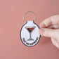 Espresso Embroidered Keychain