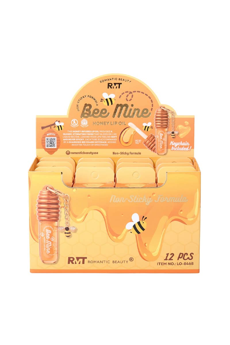 Bee Mine Honey Lip Oil Keychain