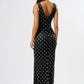 Chic Mesh Polka Dot Maxi Dress