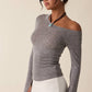 ONE-SHOULDER SIMPLE KNIT