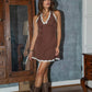 Polka Dot Lace Mini Dress