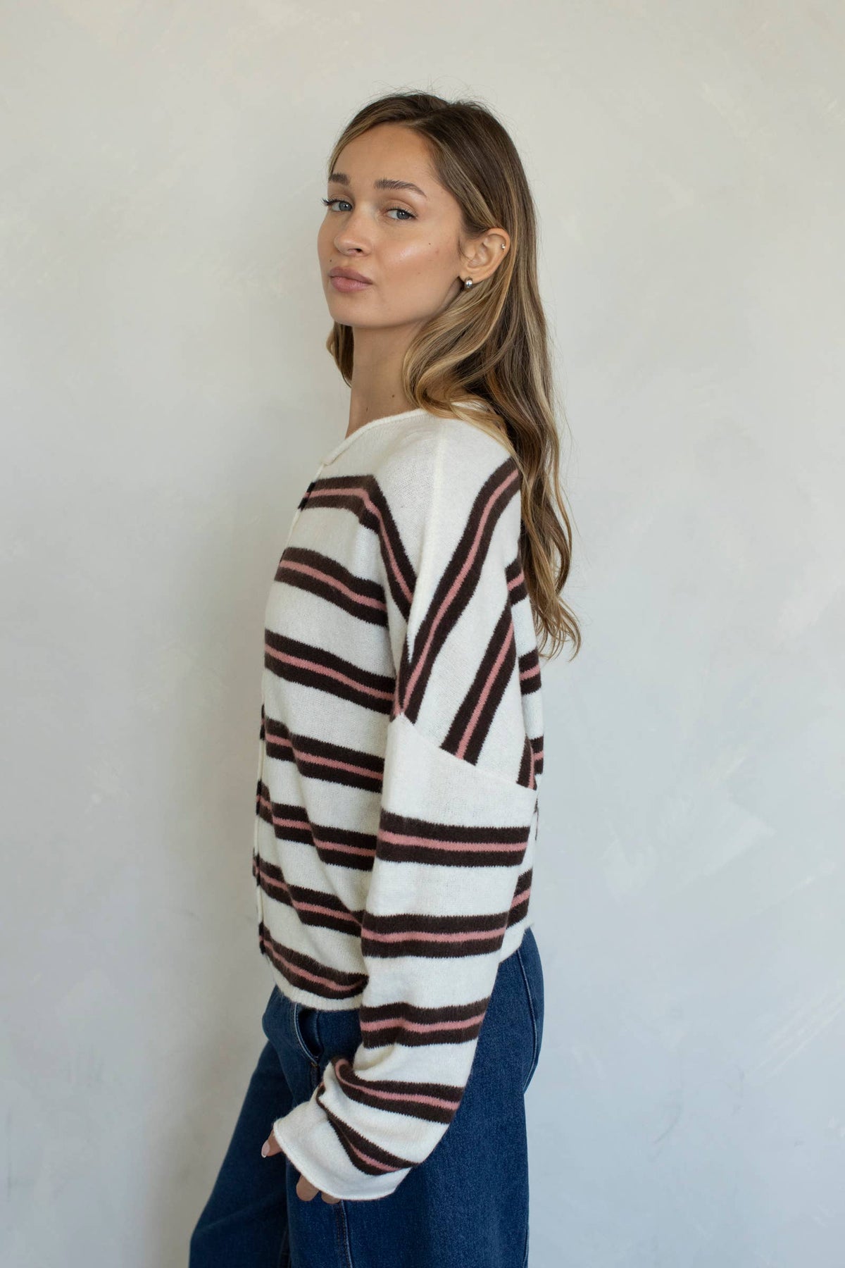Piper Cardigan - Varsity Stripe