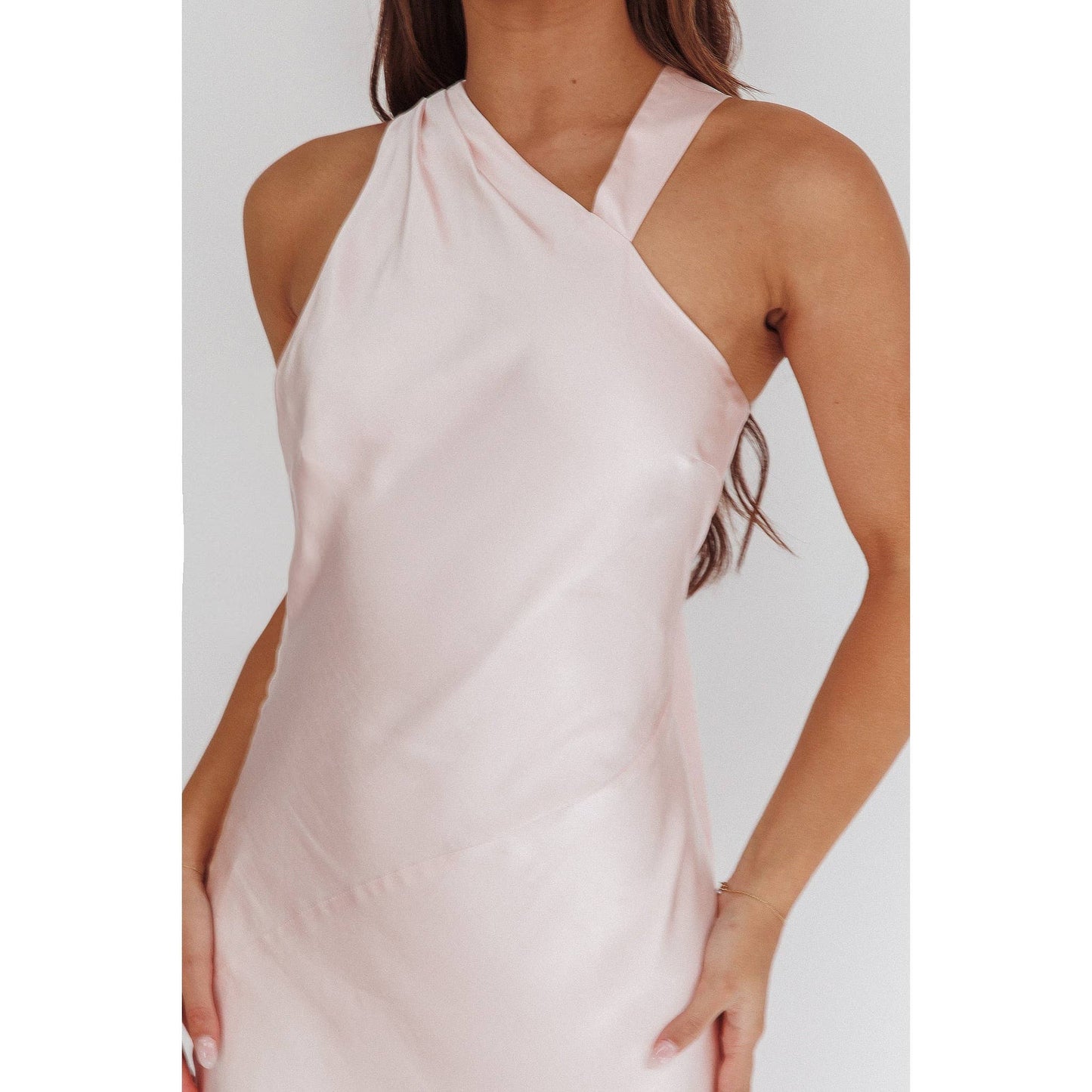 One Shoulder Asymmetrical Maxi Dress