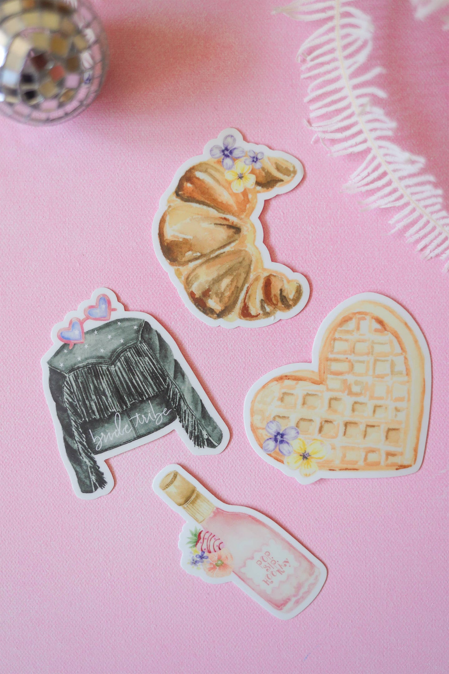 Croissant foodie vinyl sticker