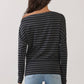 Off The Shoulder Stripe Top