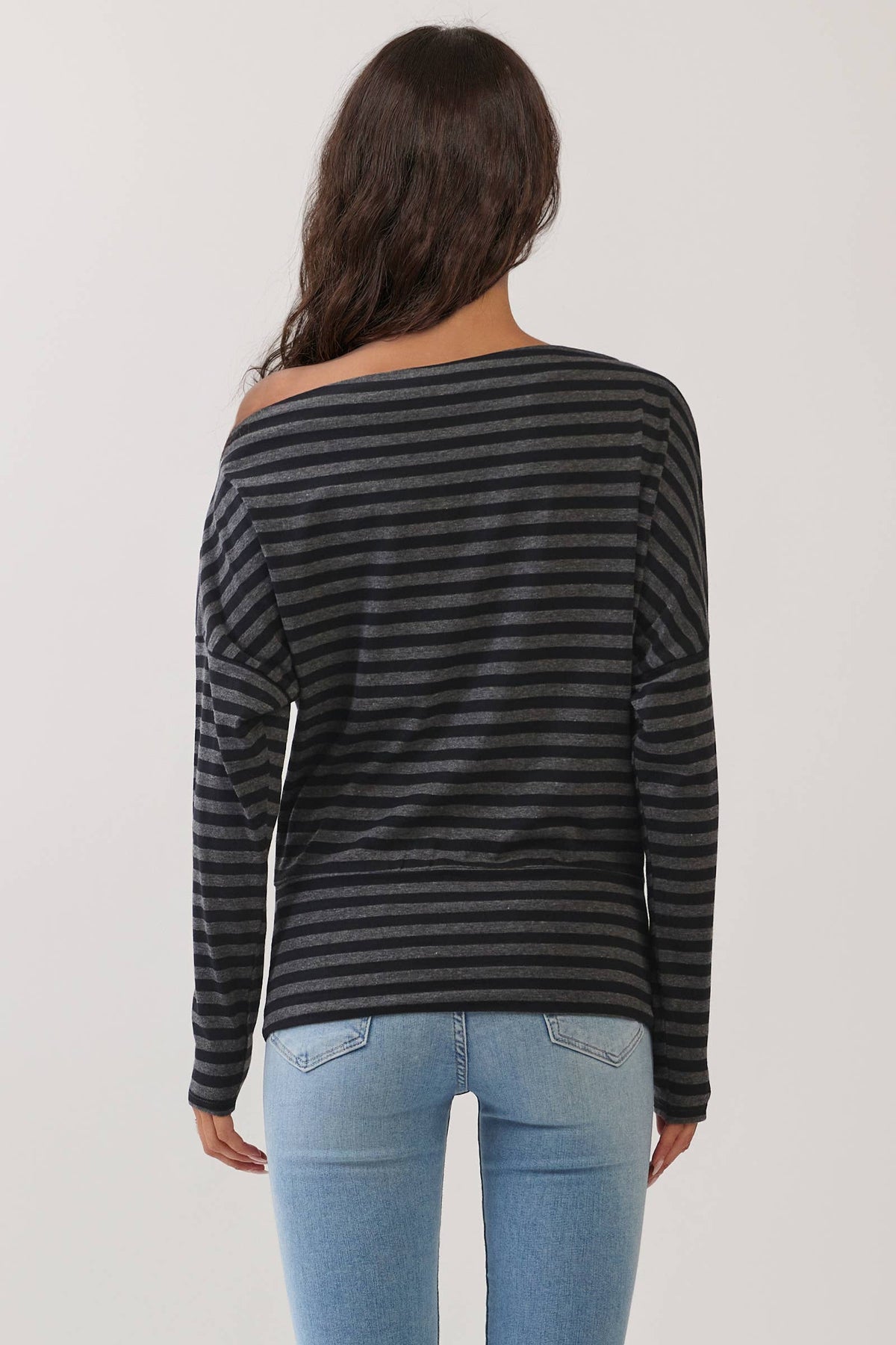 Off The Shoulder Stripe Top
