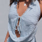 Floral Lace Ruffle Open Back