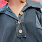 Blue Buttercup Black Pullover