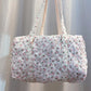 Floral Quilted Mini Duffel