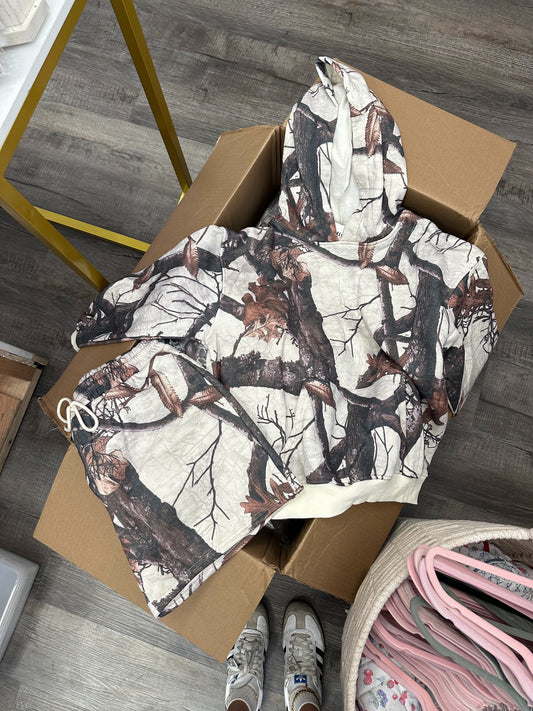 Cream Camo Hoodie