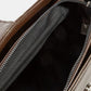 Rivet Detail Leather Shoulder Bag