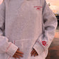 Pearl Grey Hibiscus Flowers Hoodie