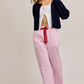 Round Neck Sweater Cardigan