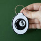 Magic 8 Ball Embroidered Keychain