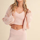 Kat Knit Zip Up Hoodie Sweater