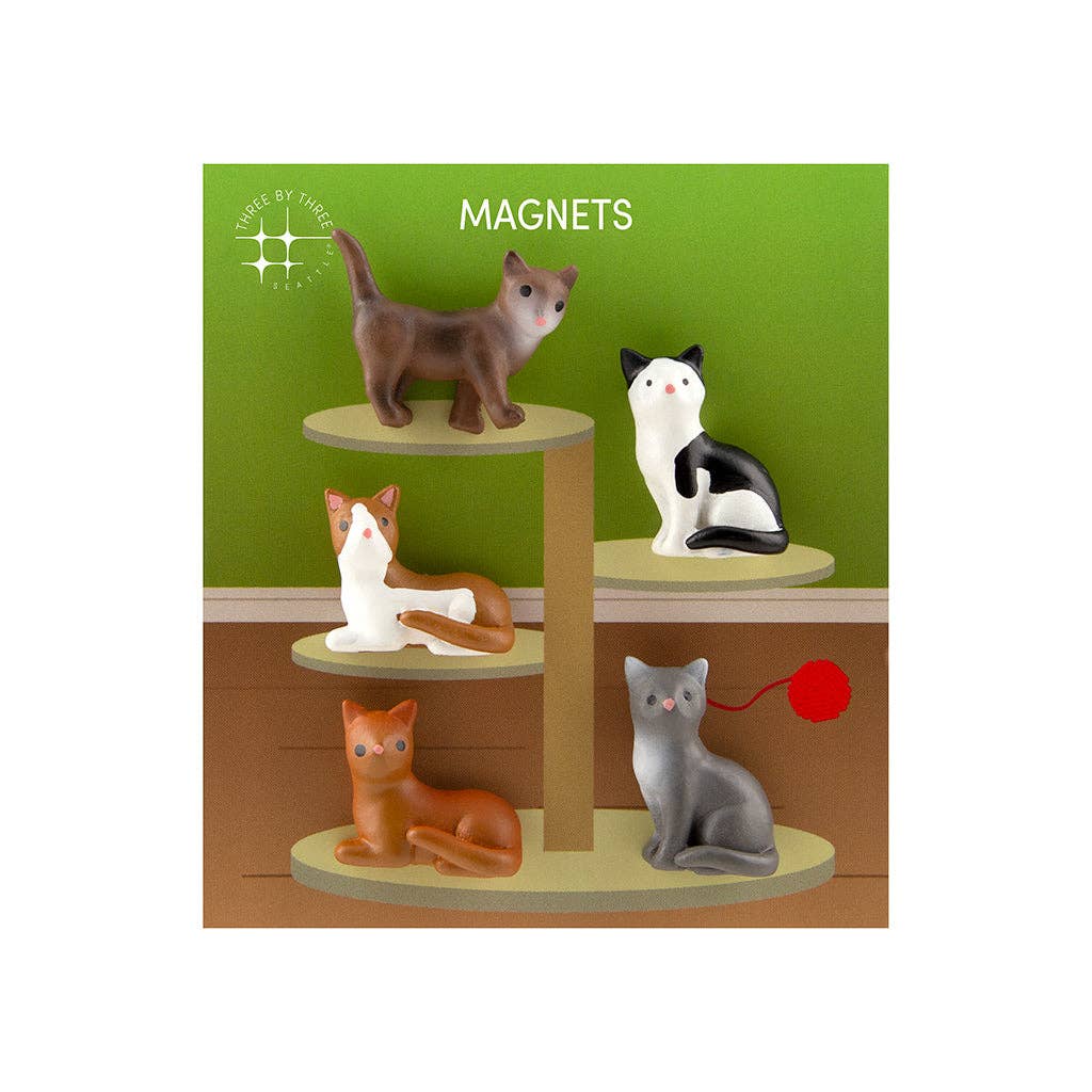 Colorful cat magnets