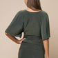 Plunging Short Sleeve Fitted Top
