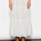 Ruffle Chiffon Maxi Skirt