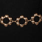 Metallic Bubble Flower Chain Belt