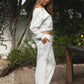Emory Lightweight Fleece Wide Leg Pants