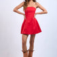 Solid Straight Tube Mini Dress
