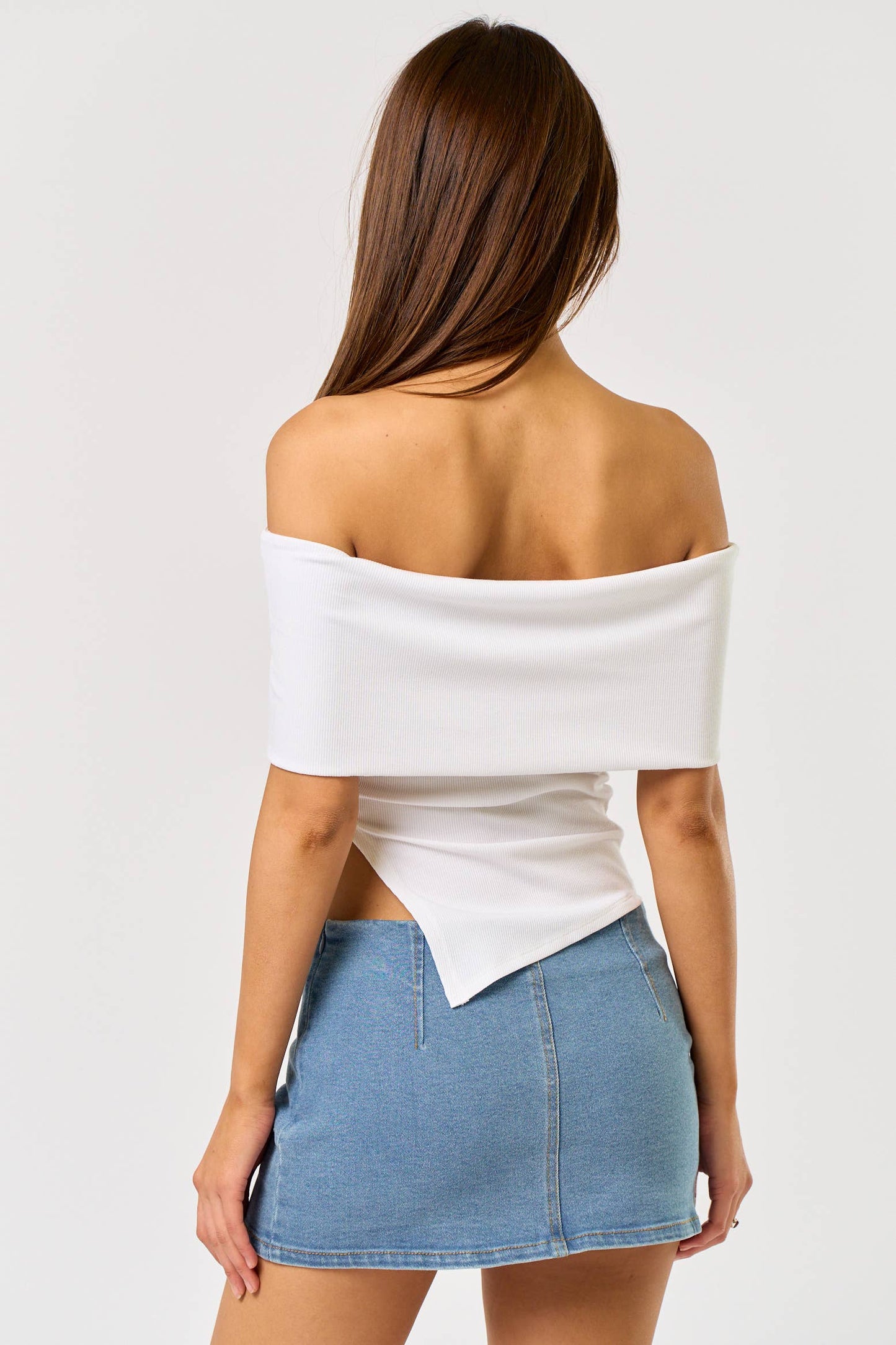 Aly Asymmetrical Off Shoulder Top