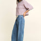 Multi Striped Cropped Soft Knit