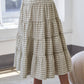 Tiered Plaid Skirt