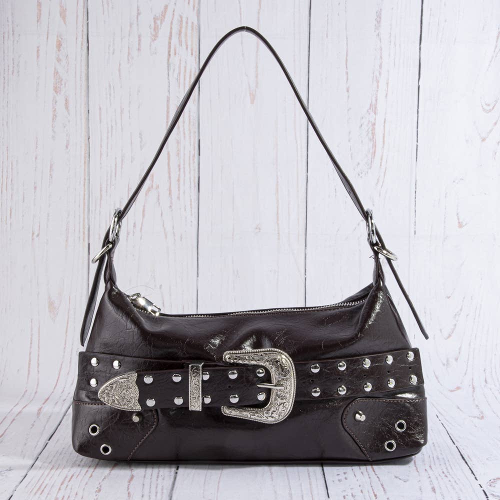 Studded Western Buckle Bag