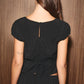 SQUARE NECK CAP SLEEVE TOP