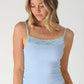 Ribbed Lace Trim Cami