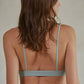 Seamless Ribbed Plunged V-Neck Bralette