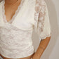 Scalloped Lace V-Neck Top