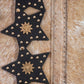 Studded Stars Western Link Vegan Leather Belt
