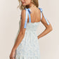 Empire Neck Line Floral Tiered Maxi Dress