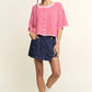 Multi Striped Cropped Soft Knit
