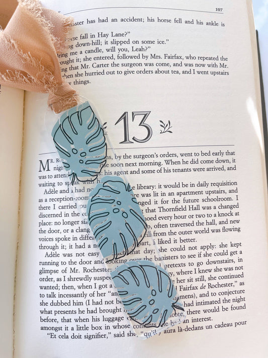 Acrylic Bookmarks- Monstera