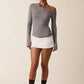 ONE-SHOULDER SIMPLE KNIT