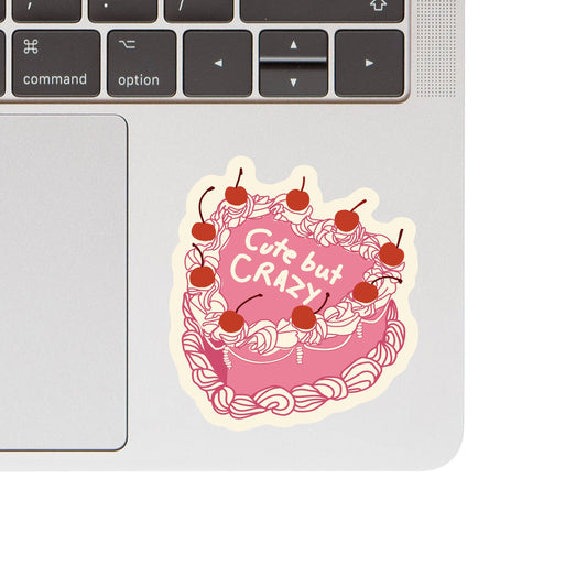 Cute Crazy Cake Funny High Quality Vinyl Sticker