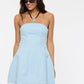 Solid Straight Tube Mini Dress