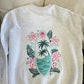 Pearl Grey Surfing The Waves Embroider Sweatshirt