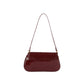 Latch Accent Glossy Leather Hand Bag