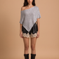 SEQUIN SWEATER PONCHO