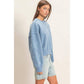 Star Patch Sleeve Sweatshirt